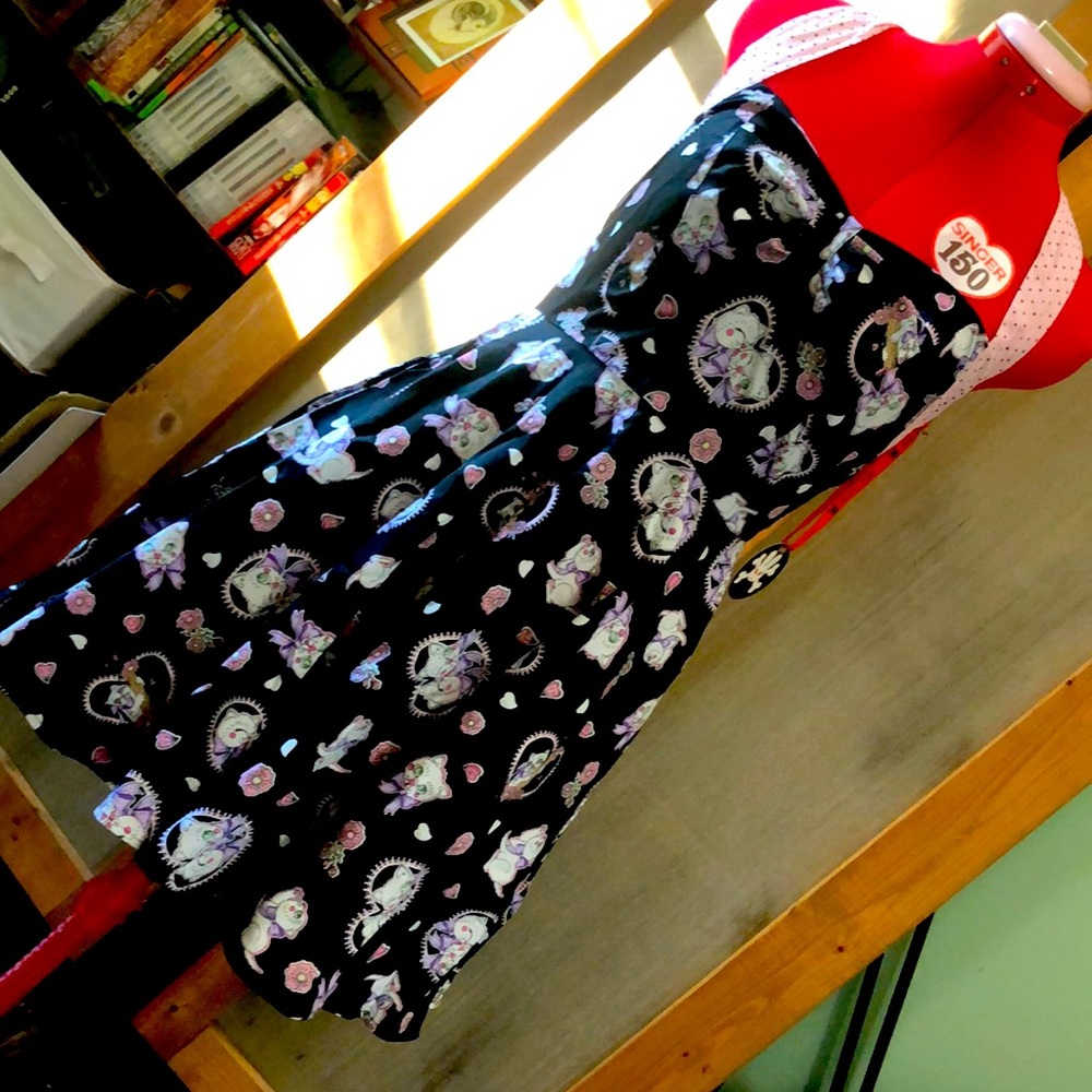 Hell bunny Amelia kitty halter dress